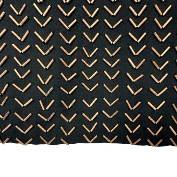 6 Shore Road Black Beaded Mini Dress Size Small Short‎ Sleeve Low Back - Picture 10 of 15